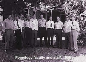 Pomology Faculty and Staff, 1956