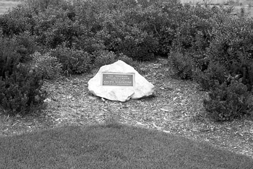 Plaque at Joseph Valentine Research Center