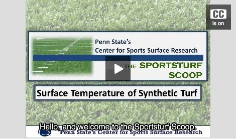 Penn State Center for Sports Surface Research PGR video