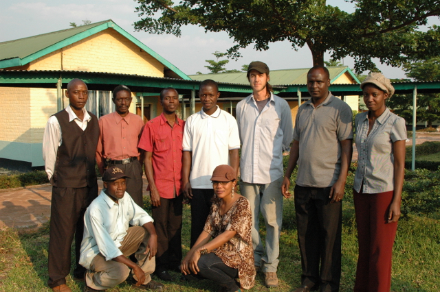 Jimmy and the Misamfu Research Station team
