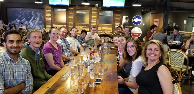 Dinner with Wisconsin team and PA visitors