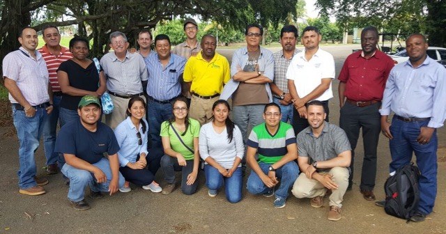 Participants in a workshop organized by the CRIB and LIL projects meeting in Puerto Rico to discuss recent developments and challenges in common bean production and breeding.