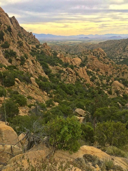 View from atop the Cochise Stronghold, one of the many parks and hiking sites near ARBC.