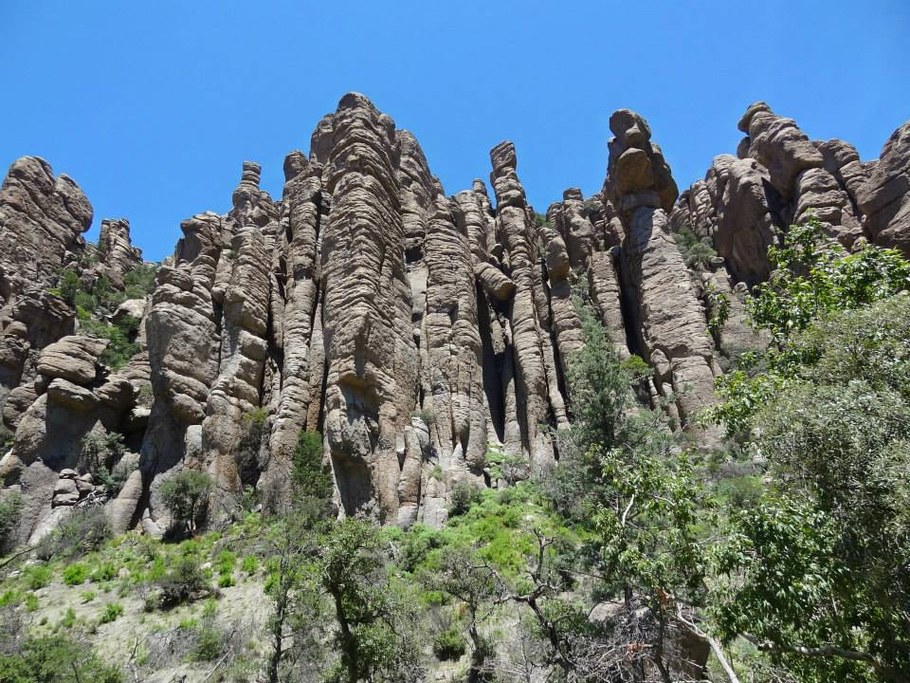 The Organ Pipe rock formations found at the Chiricahua National Monument, just a 45 minute drive from ARBC.