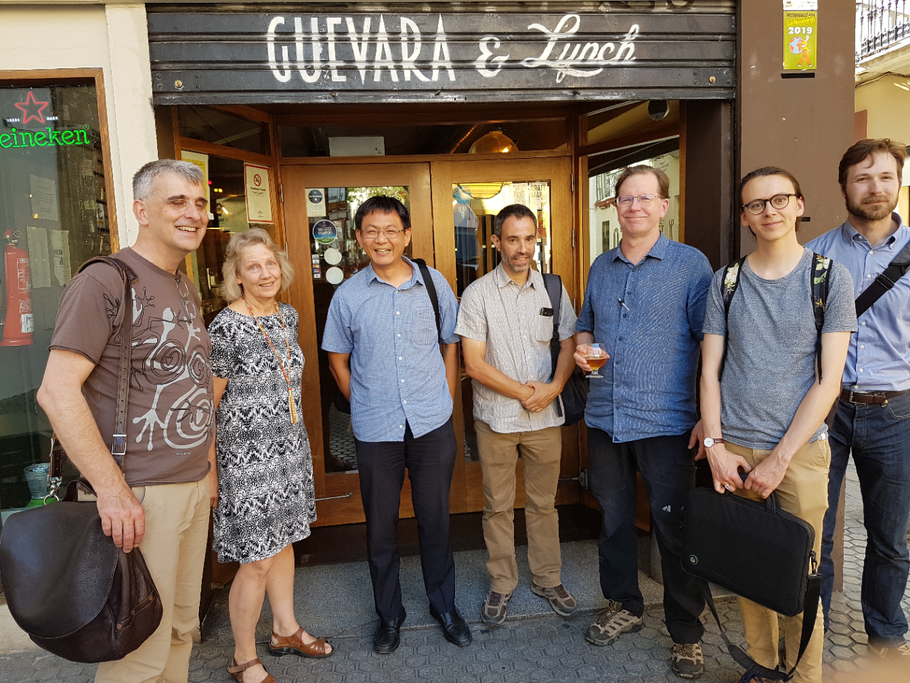 (left to right) Malcolm Bennett, Kathleen Brown, Xinguang Zhu, Laurent Laplaze, Jonathan Lynch, Ernst Schafer, Chris Black