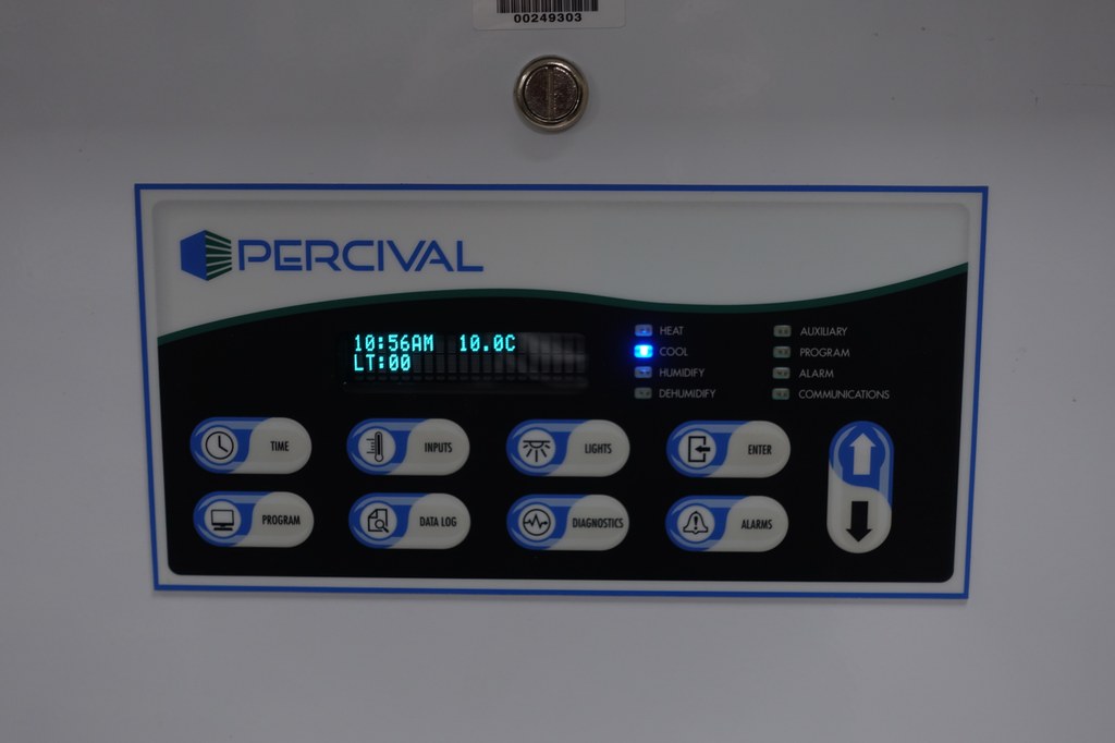 Set incubator to desired temperature and light cycle. 